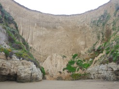 Amphitheater at one of the secret beaches at Point Reyes.